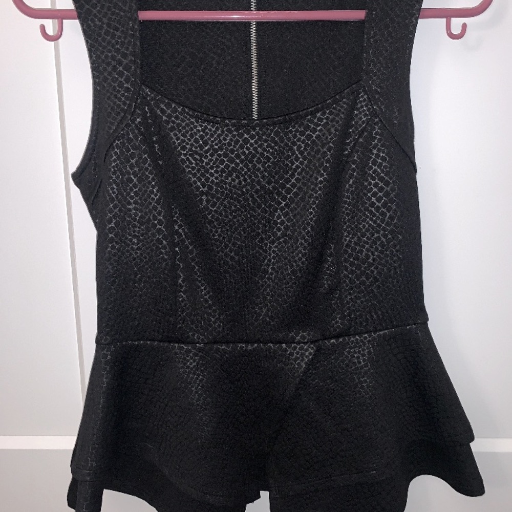 Black tank top